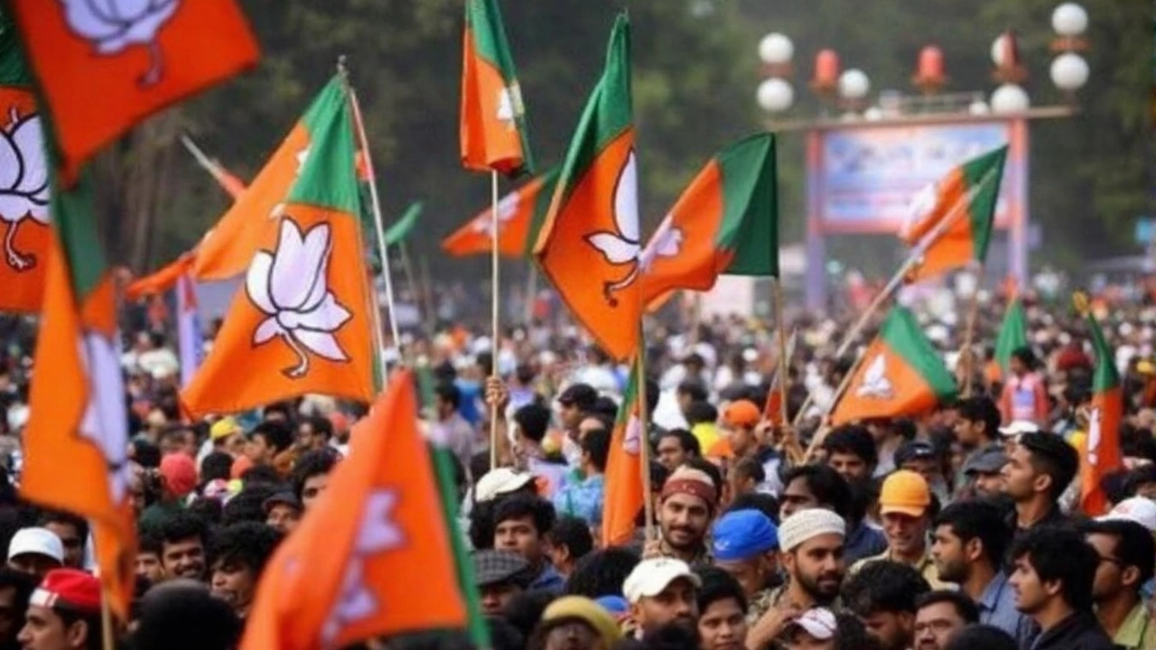 BJP Celebrates Commanding Victory in Delhi Assembly Elections