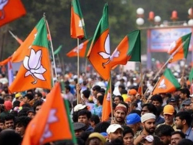 BJP Celebrates Commanding Victory in Delhi Assembly Elections