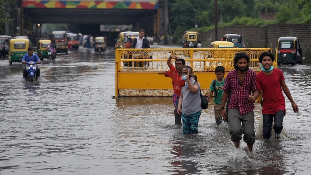 IMD Forecasts Heavy Monsoon Showers for North India: Warnings Issued for Delhi, UP, Punjab, and Himalayas