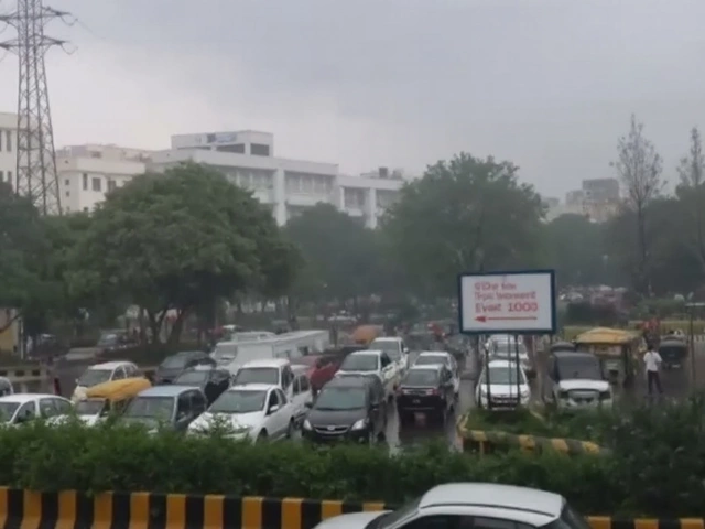 Noida weather today: Heavy rain floods roads, gridlocks city after IMD red alert